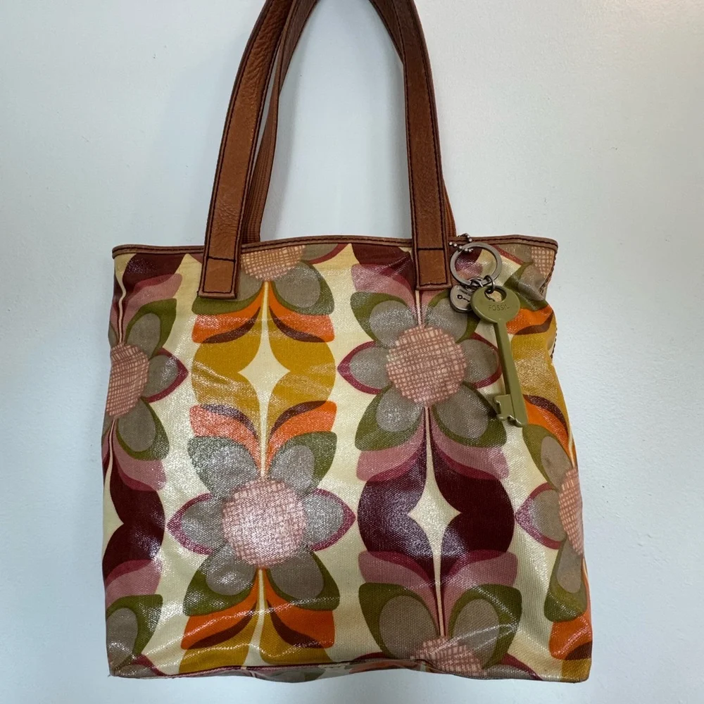 Fossil Multicolor Floral Tote Bag - Picture 2 of 5